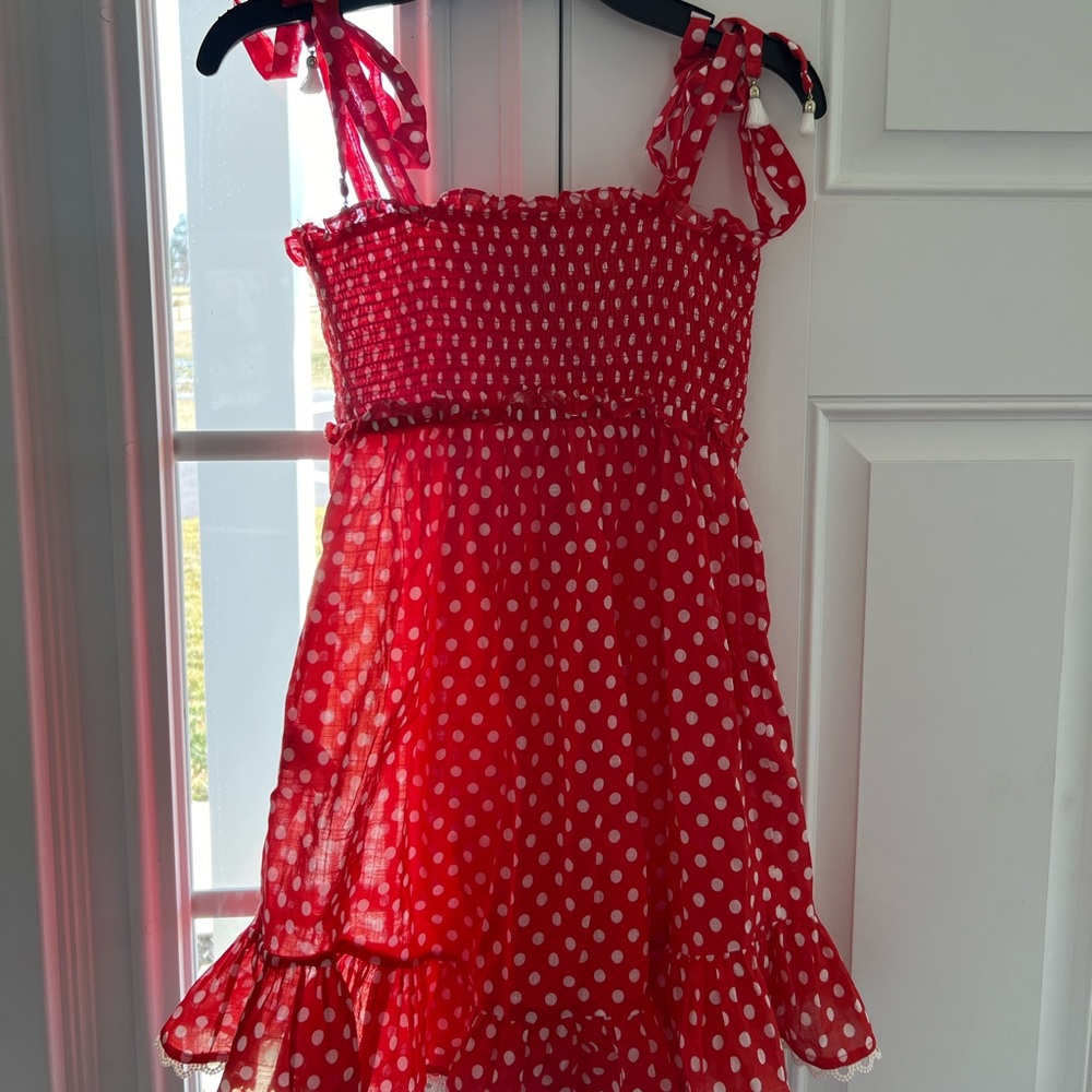 Zimmermann Kids Girl's Kirra Tie-Shoulder A-Line Dress